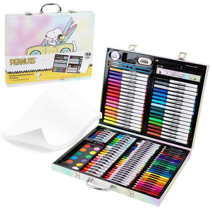Amazon.com: Peanuts Snoopy Kids Drawing Kit Art Supplies